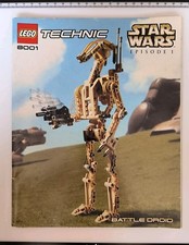 Lego Technic Star Wars Set 8001 Battle Droid Notice