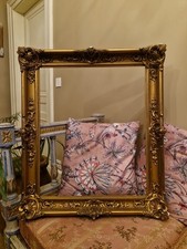 Cadre Ancien En Bois Et Stuc