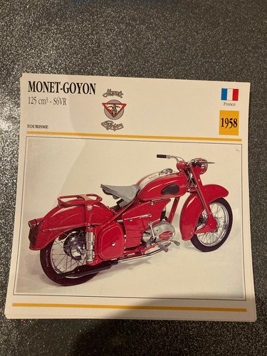 Carte fiche moto collection - moto,