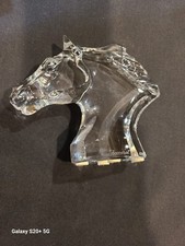Baccarat Horse Head/Bust Sculpture