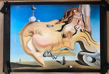Vintage 1993 Original Salvador Dali Le Grande Masturbateur Poster Abstract