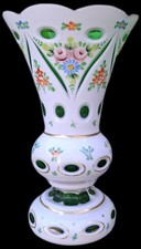 Ancien vase en cristal de