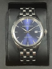 Montre HAMILTON H32451141 quartz en Acier Gent Jazzmaster 40 mm Blue Dial