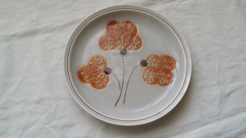Assiette déco floral ateliers - assiette,