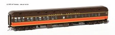 Walthers H0 932-10466 - Hwt Solarium Observation Car Illinois Centrale,Neuf &