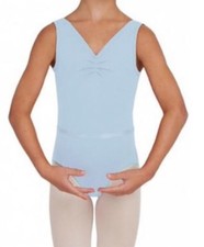 Justaucorps débardeur Capezio CAD201C bleu clair taille enfant *NEUF* danse ballet