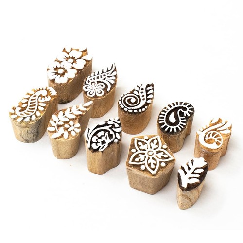 Ensemble tampons en bois - ensemble, 10