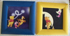 LOT de 2 CADRES Thème DISNEY Winnie l'Ourson Tigrou Porcinet