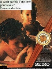  Advertising 0522 1991 Seiko Perpetual Calendar Mens Action Watch