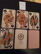 antique portrait playing card game mint condition 32 cards