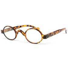 Lunettes lecture rondes marron ecailles Aida-Dioptrie 2,5