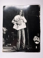 Alice Cooper Photo Sur Stage Original Noir et Blanc Promotion Environ 1970's