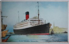 Ancienne Carte Postale Cunard Ligne R.M.S.CARINTHIA