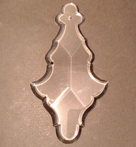 Pampille plaque cristal de - pampille, en