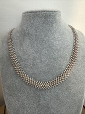 Solid silver choker necklace ref J71