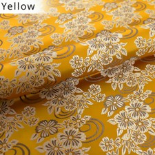 Satin Faux Soie Tissu Floral