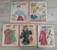 Ancien Lot 5 Journaux Revues