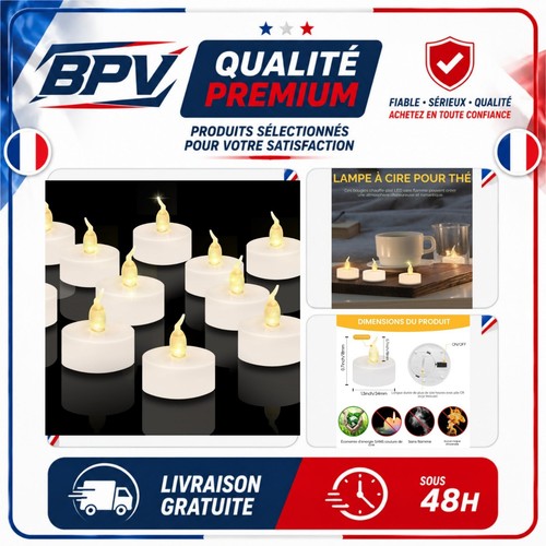 Bougies chauffe plat led - bougies,