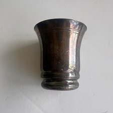 gobelet timbale naissance baptême métal argenté