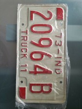 Metal License Plate Indiana