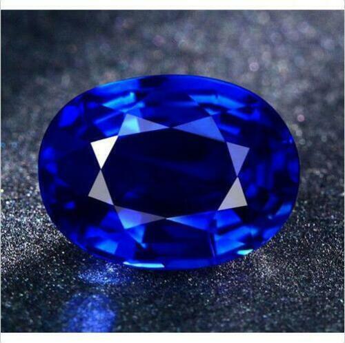 Saphir bleu non - , chauffé