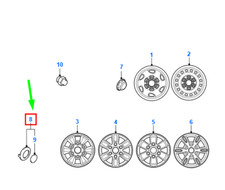 Cache-moyeu de roue en alliage