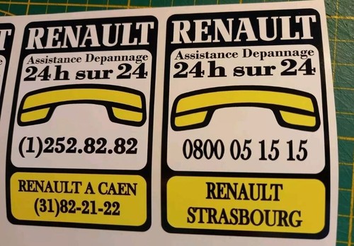 Autocollant renault assistance - renault,