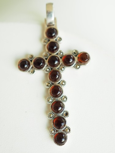 Croix pendentif ancien argent - pendentif,