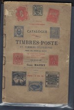 TIMBRES-POSTE CATALOGUES by MAURY 1870 &1889