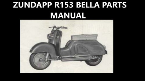 Zundapp r153 bella parts - zundapp,