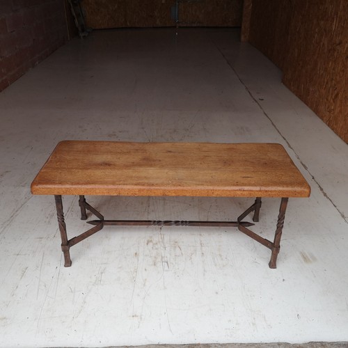 Table basse brutaliste vintage - basse,