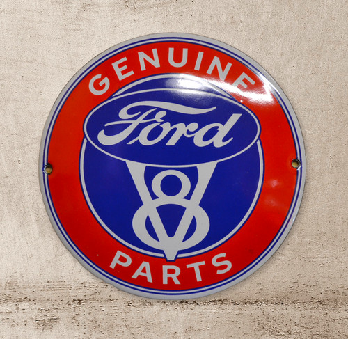 Plaque émaillée ford - ford, v8