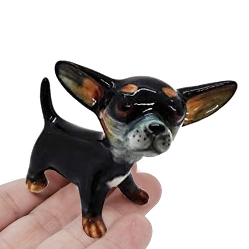 Black chihuahua dog - black,
