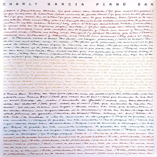 Vinyl charly garcia piano bar - charly,