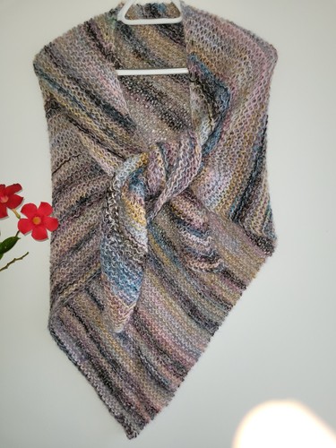Châle chèche tricot - , fait