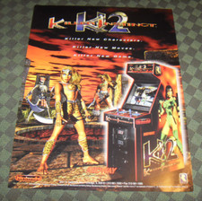 1995 : KILLER INSTINCT 2 original flyer document Arcade Game MIDWAY Nintendo