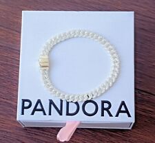 New 100% Genuine PANDORA Brand 593008C01 Timeless Pavé Cuban Chain Bracelet