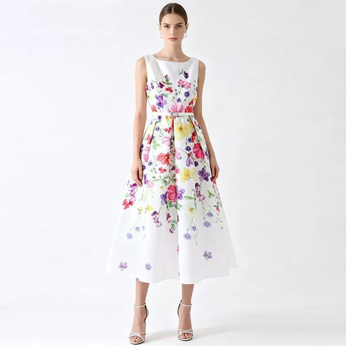 Robe cérémonie florale - cérémonie,