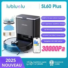Nouveau SL60Plus 2025 Robot Aspirateur Laveur 3-en-1 Vidage Automatique 4500Pa