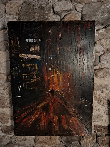 Tableau huile sur toile - huile,