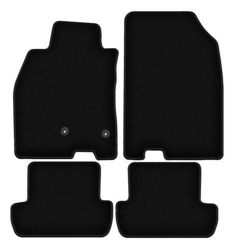 Tapis sol velours noir - de,