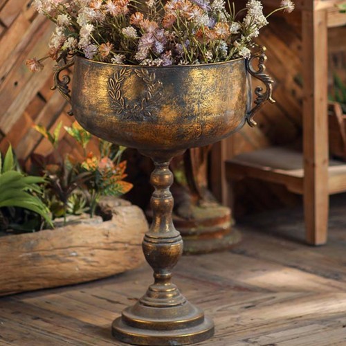 Vase haut fer forgé - vase,