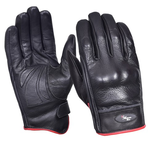 Gants moto cuir - de, ventés