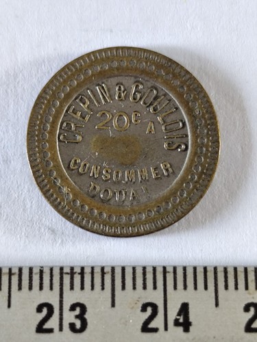 Jeton centimes crepin et - crepin,