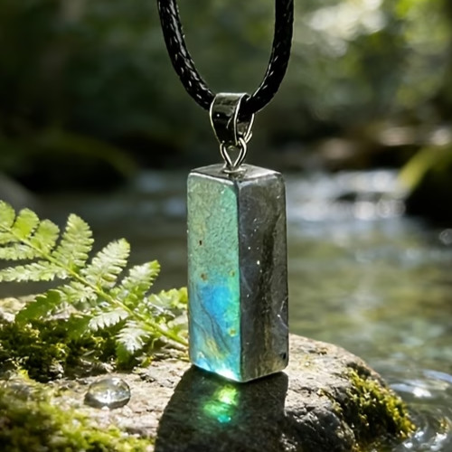 Pendentif labradorite en - labradorite,