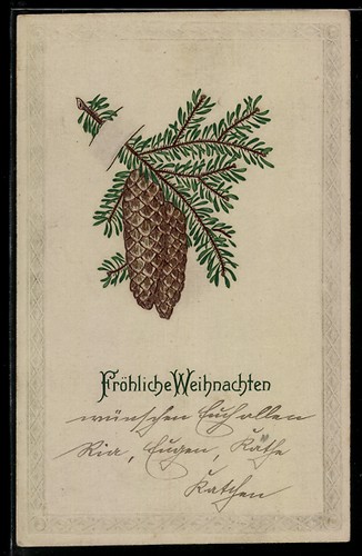 Carte postale branche - , de