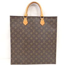Louis Vuitton Monogram Sac Plat Hand Tote Bag M51140 France 13220008100 2