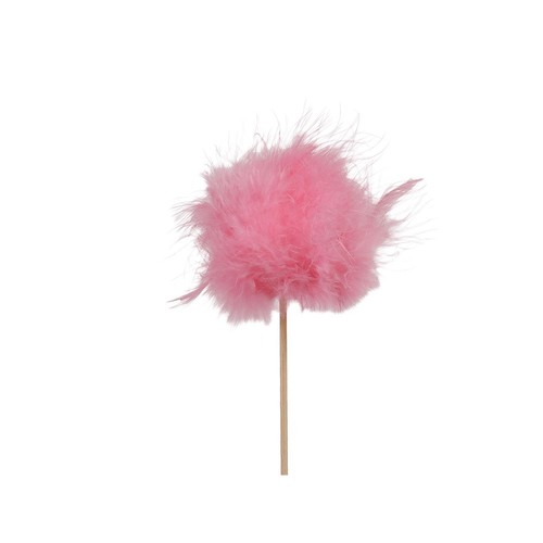 Pique boule plume - boule, 8cm