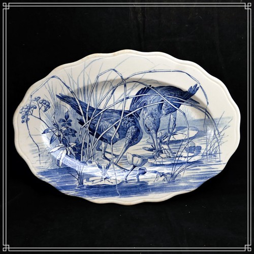 Plat faience de - plat, en