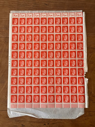 Feuille planche timbres - ,
